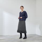 フェレットタッチWフェイスボクシーニット≪手洗い可能≫ | QUEENS COURT | 詳細画像7 