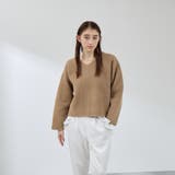 フェレットタッチWフェイスボクシーニット≪手洗い可能≫ | QUEENS COURT | 詳細画像8 