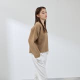 フェレットタッチWフェイスボクシーニット≪手洗い可能≫ | QUEENS COURT | 詳細画像9 