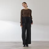 フラワーチュールペプラムリブニット≪手洗い可能≫ | QUEENS COURT | 詳細画像11 