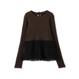 フラワーチュールペプラムリブニット≪手洗い可能≫ | QUEENS COURT | 詳細画像13 