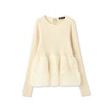 フラワーチュールペプラムリブニット≪手洗い可能≫ | QUEENS COURT | 詳細画像14 