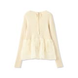 フラワーチュールペプラムリブニット≪手洗い可能≫ | QUEENS COURT | 詳細画像15 