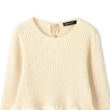 フラワーチュールペプラムリブニット≪手洗い可能≫ | QUEENS COURT | 詳細画像16 