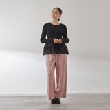 フラワーチュールペプラムリブニット≪手洗い可能≫ | QUEENS COURT | 詳細画像8 