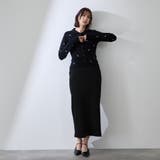 フラワー刺繍ポロニットトップス | QUEENS COURT | 詳細画像12 