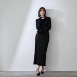 フラワー刺繍ポロニットトップス | QUEENS COURT | 詳細画像13 