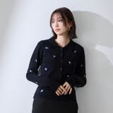 フラワー刺繍ポロニットトップス | QUEENS COURT | 詳細画像5 