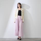 フラワー刺繍ポロニットトップス | QUEENS COURT | 詳細画像9 