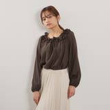 フリルカラーナローリボンブラウス≪手洗い可能≫ | QUEENS COURT | 詳細画像13 