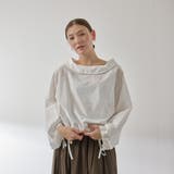 ギャザースリーブボートネックブラウス≪洗濯機で洗える≫ | QUEENS COURT | 詳細画像2 