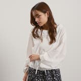 ギャザースリーブボートネックブラウス≪洗濯機で洗える≫ | QUEENS COURT | 詳細画像3 