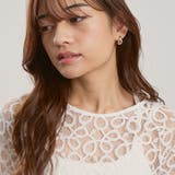 コードラッセルレースプルブラウス≪手洗い可能≫ | QUEENS COURT | 詳細画像4 