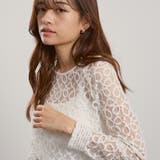 オフホワイト | コードラッセルレースプルブラウス≪手洗い可能≫ | QUEENS COURT