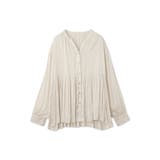 割繊サテンキーネックペプラムブラウス≪手洗い可能≫ | QUEENS COURT | 詳細画像11 