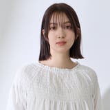 前後2WAYレースシャーリングブラウス | QUEENS COURT | 詳細画像8 