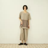 ベージュ | 【アンサンブル】UVカットジャージワンピース ビスチェセット | VICKY