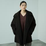 フェイクムートンミドルダブルコート | VICKY | 詳細画像5 