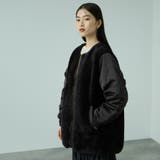 ボア切替ノーカラーミドルコート | VICKY | 詳細画像2 