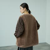 ボア切替ノーカラーミドルコート | VICKY | 詳細画像5 