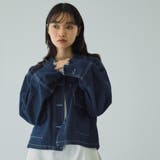 フラップポケットショートデニムブルゾン≪手洗い可能≫ | VICKY | 詳細画像3 