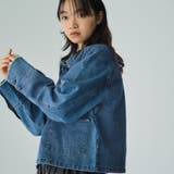 フラップポケットショートデニムブルゾン≪手洗い可能≫ | VICKY | 詳細画像8 