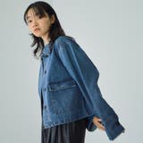 フラップポケットショートデニムブルゾン≪手洗い可能≫ | VICKY | 詳細画像9 