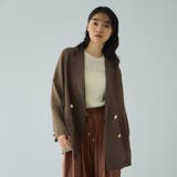 ブラウン | 【追加生産】メッシュダブルテーラージャケット≪手洗い可能≫ | VICKY