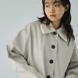 アイボリー | ボアカラーフェイクレザーブルゾン | VICKY