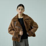 ブラウン | フェイクムートンボアブルゾン | VICKY