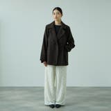 ツィーディチェックWボタンジャコット | VICKY | 詳細画像6 