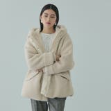 アイボリー | ショートボア中綿ドロストブルゾン | VICKY