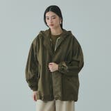 カーキ | ボアライナー付きナイロンフーディブルゾン≪洗濯機で洗える≫ | VICKY