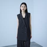 【シーズンレス】ナイロンツイルデニムベスト | VICKY | 詳細画像2 