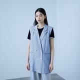 【シーズンレス】ナイロンツイルデニムベスト | VICKY | 詳細画像3 