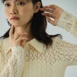 カットレースポロトップス≪手洗い可能≫ | VICKY | 詳細画像5