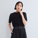 ブラック | カットレースプルオーバー≪手洗い可能≫ | VICKY