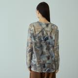 ニュアンスアート柄シアープルオーバー≪手洗い可能≫ | VICKY | 詳細画像5