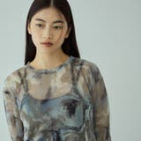 ニュアンスアート柄シアープルオーバー≪手洗い可能≫ | VICKY | 詳細画像6