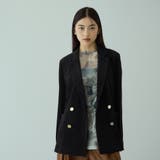 ニュアンスアート柄シアープルオーバー≪手洗い可能≫ | VICKY | 詳細画像7