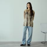 ニュアンスアート柄シアープルオーバー≪手洗い可能≫ | VICKY | 詳細画像8