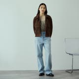 ニュアンスアート柄シアープルオーバー≪手洗い可能≫ | VICKY | 詳細画像9