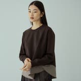 ブラウン | 軽量ボンディングバックテールプルオーバー≪洗濯機で洗える≫ | VICKY