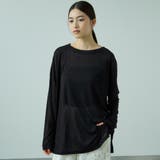 ブラック | セミシアーオーバーサイズカットソー≪手洗い可能≫ | VICKY