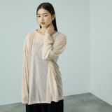 アイボリー | セミシアーオーバーサイズカットソー≪手洗い可能≫ | VICKY