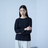 ネイビー | 【シーズンレス】袖刺繍コットンプルオーバー | VICKY