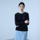 シアーベロアロングスリーブカットソー【日本製】 | VICKY | 詳細画像2