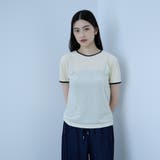 オフホワイト | シアーベロアTシャツ【日本製】 | VICKY