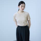 ライトグレー | シアーベロアTシャツ【日本製】 | VICKY