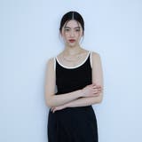 バイカラーパイピングタンクトップ | VICKY | 詳細画像2 